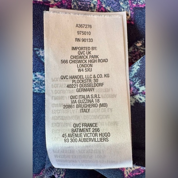 Belle by Kim Gravel Flutter Sleeve Floral Blouse - Size 3X - Picture 13 of 15